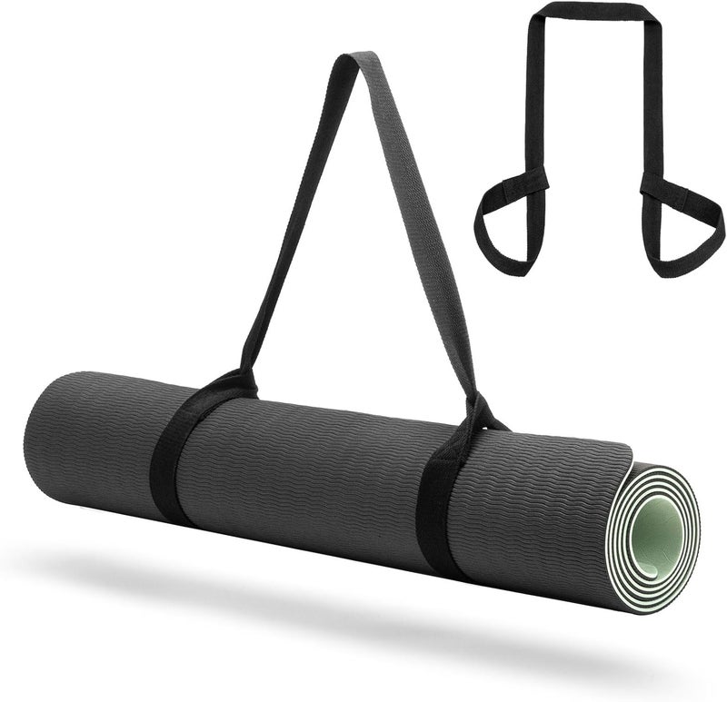 CINDALOG Yoga Mat Carrier Strap, Adjustable Thick Straps Sling for Carrying Large Mats, Stretching Band - Image 1